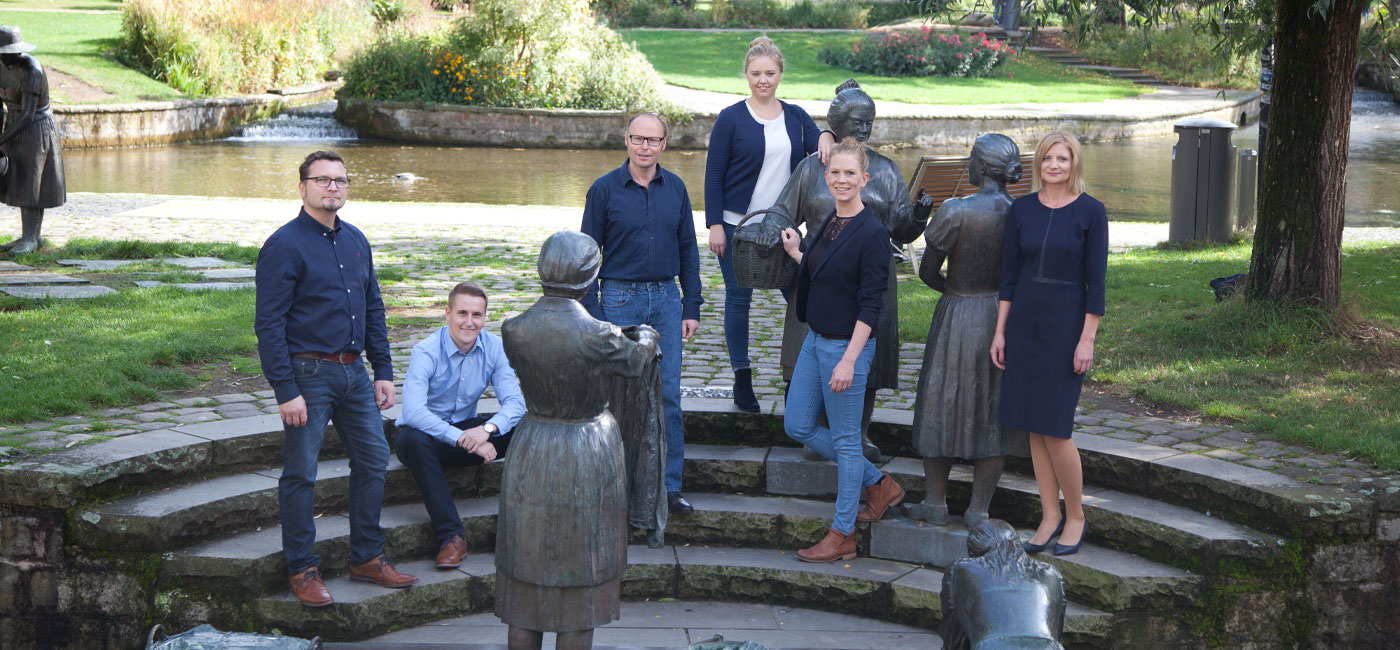 Team der Stadtwerke Paderborn an der Pader