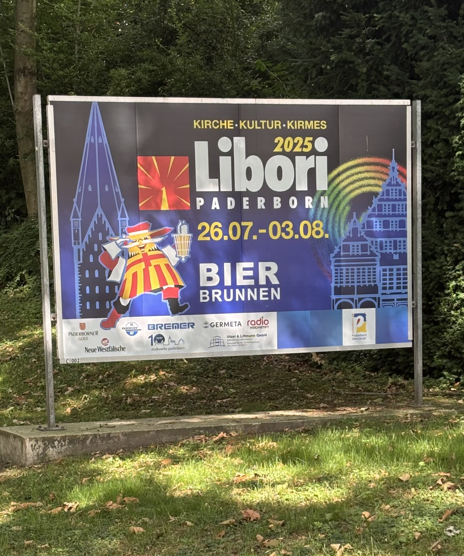 Werbeplakat für das Libori-Fest 2025 in Paderborn